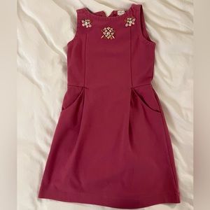 J.Crew Factory Crewcuts Rose Sleeveless Jeweled Dress -Size 8